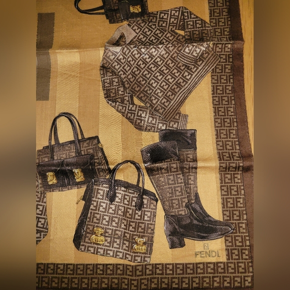 FENDI Vintage Square Scarf - Picture 3 of 4